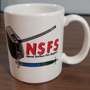 Naval Surface Fire Support NSFS Navy Marine Corps NSSC Sea System Coffee Mug Cup